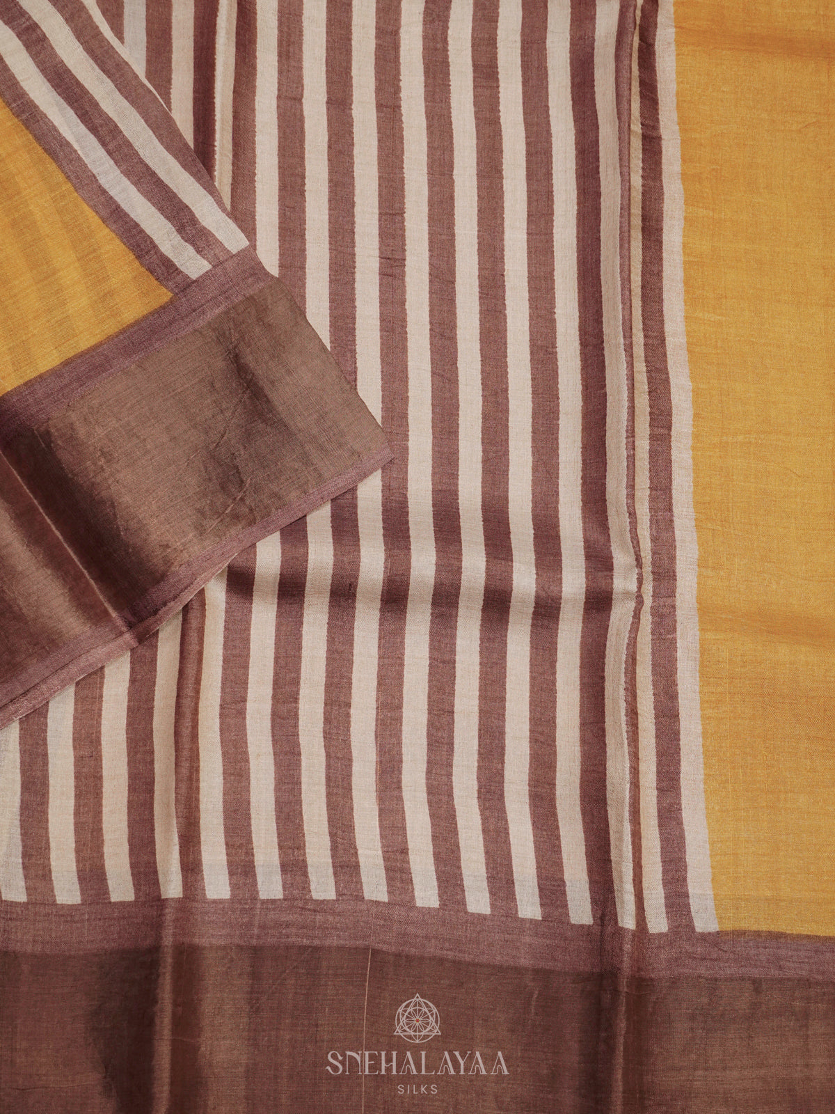 Brown Tussar Saree
