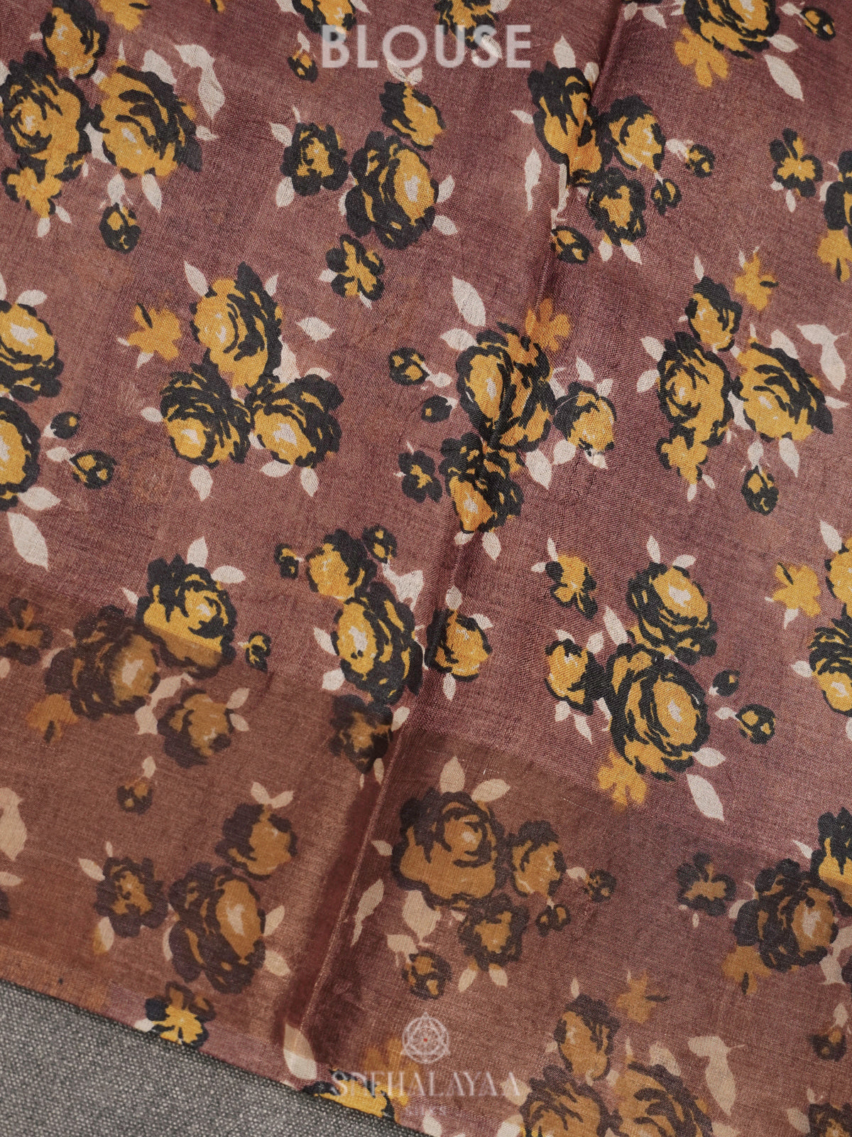 Brown Tussar Saree