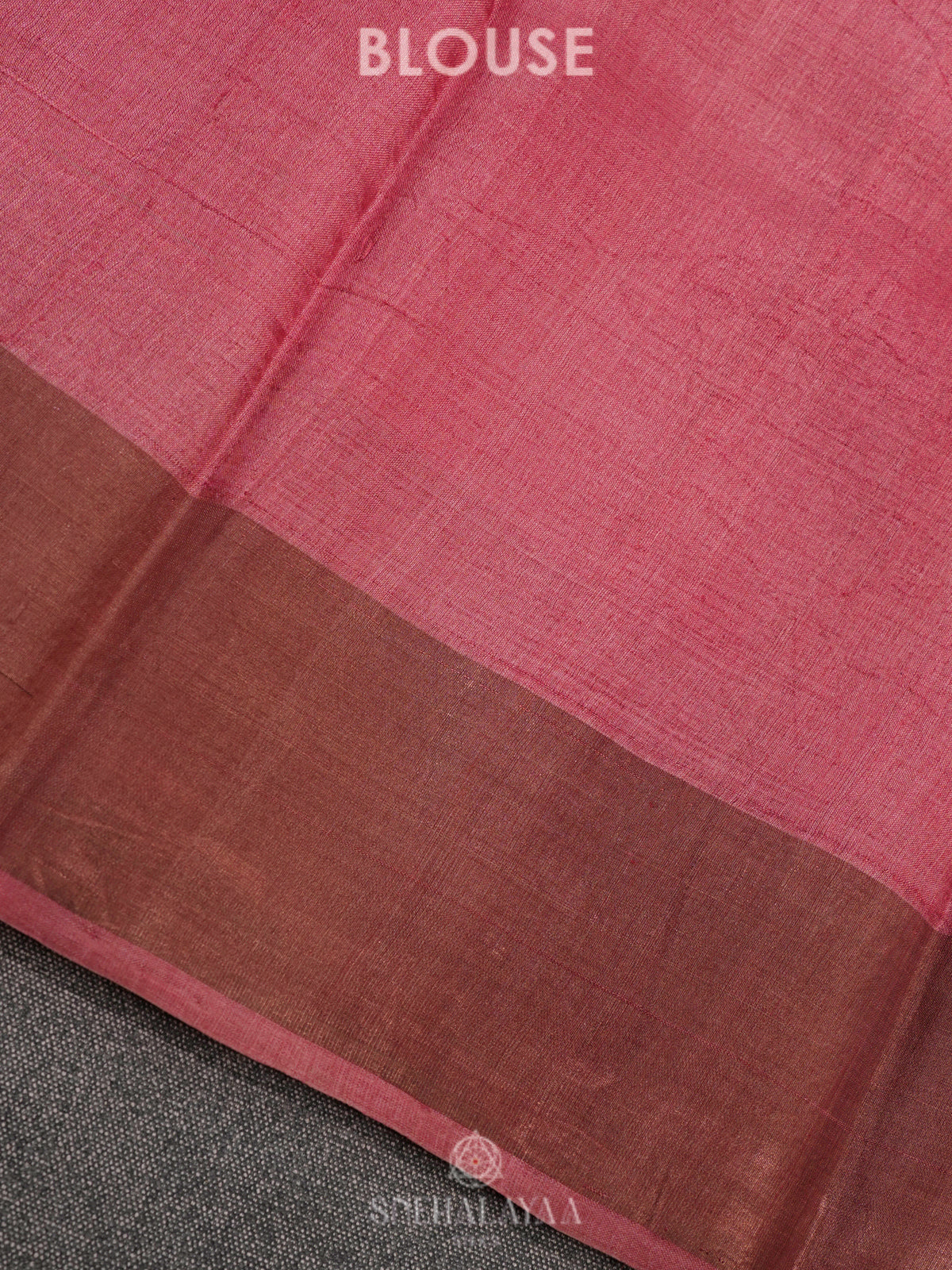 Pink Tussar Saree
