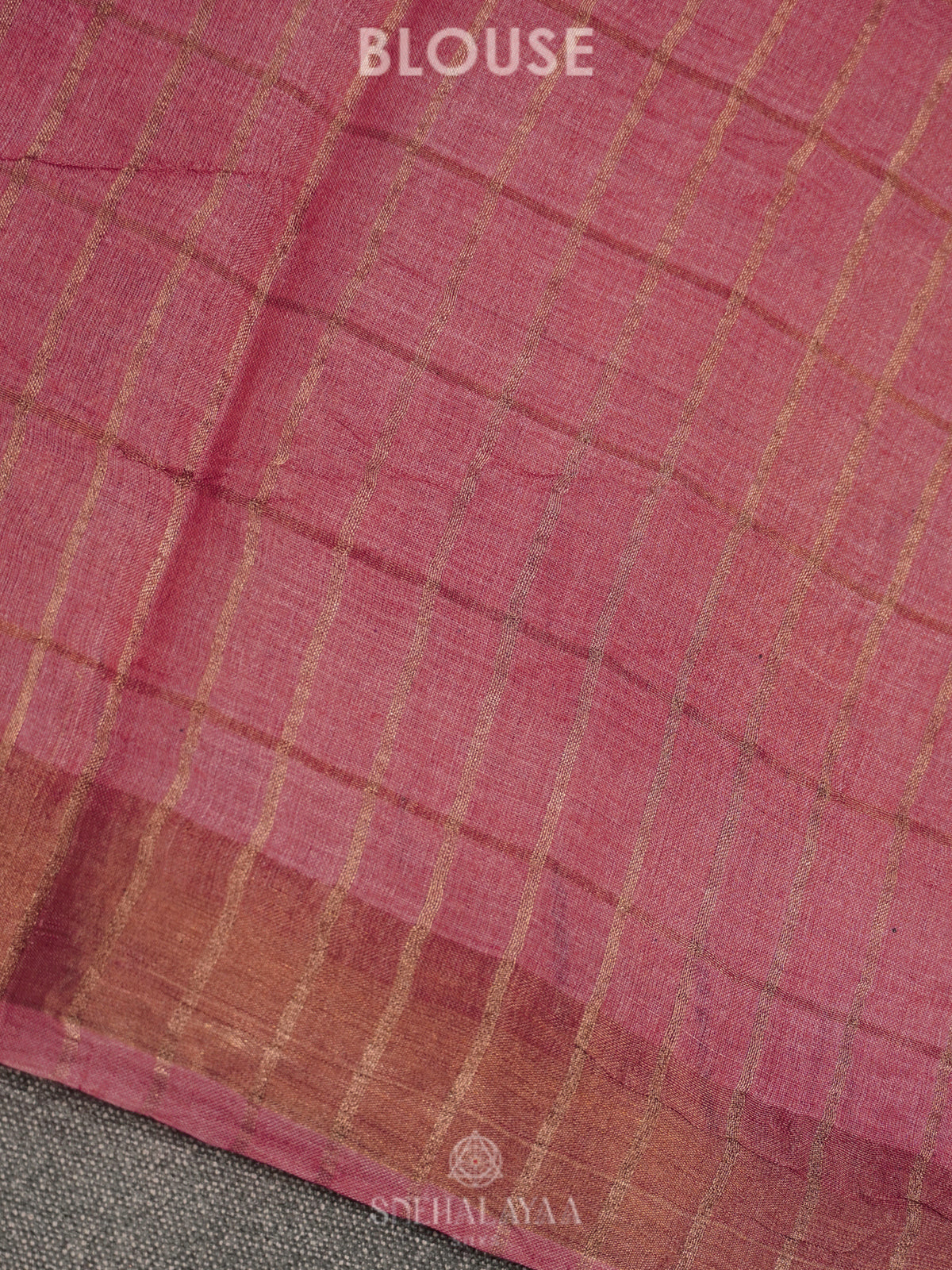 Peacock Blue Tussar Saree