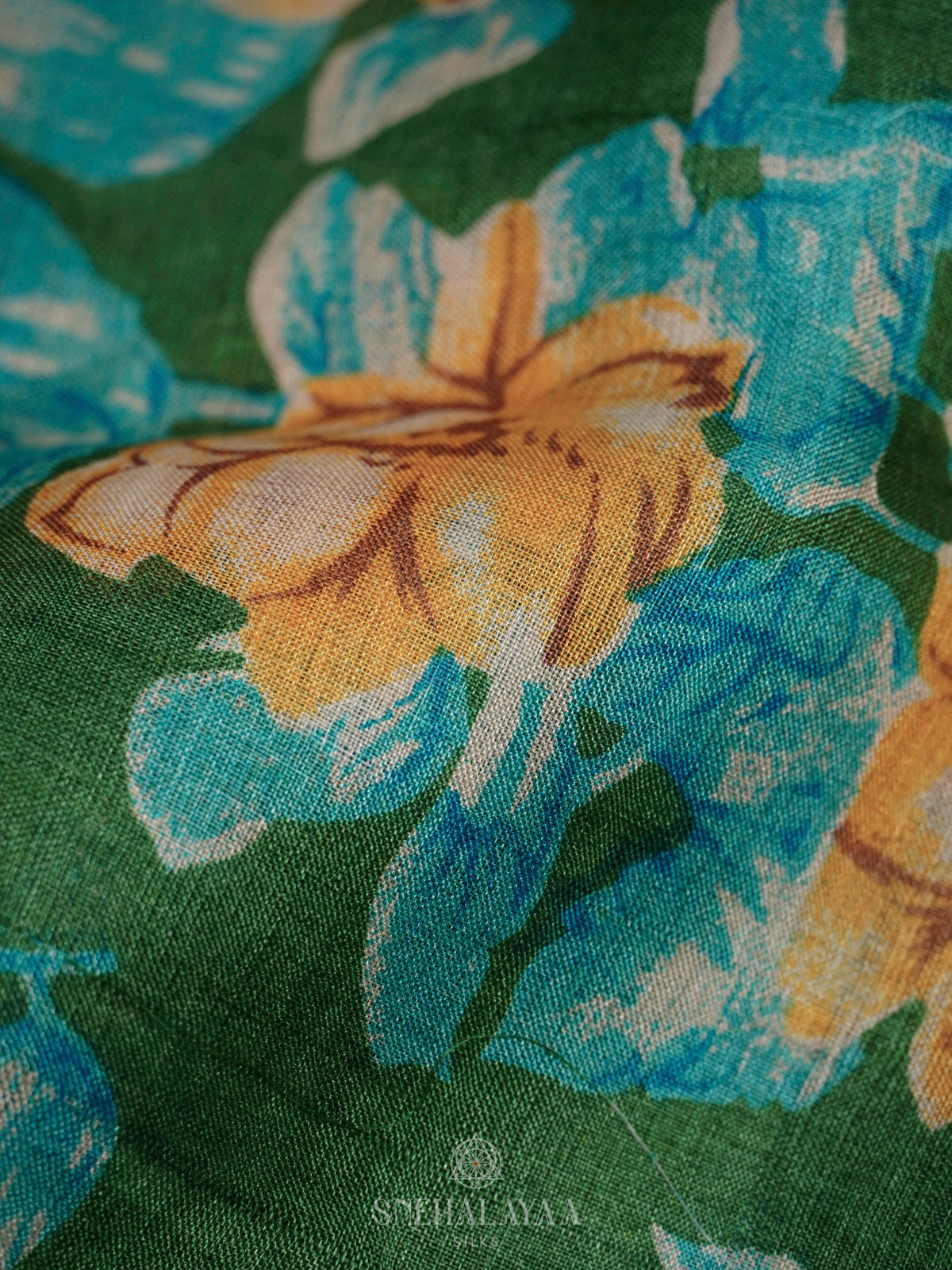 Green Tussar Saree