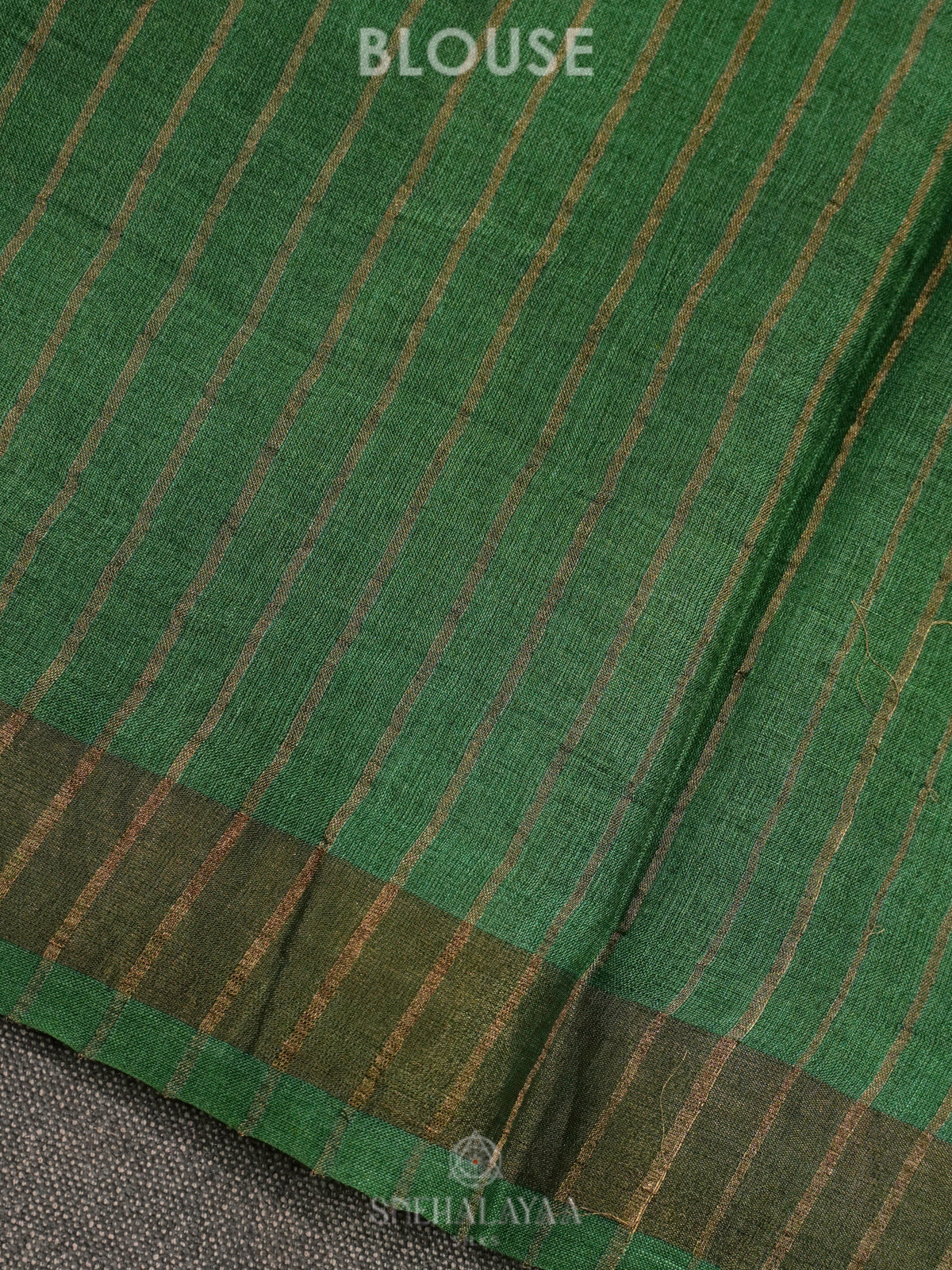 Green Tussar Saree