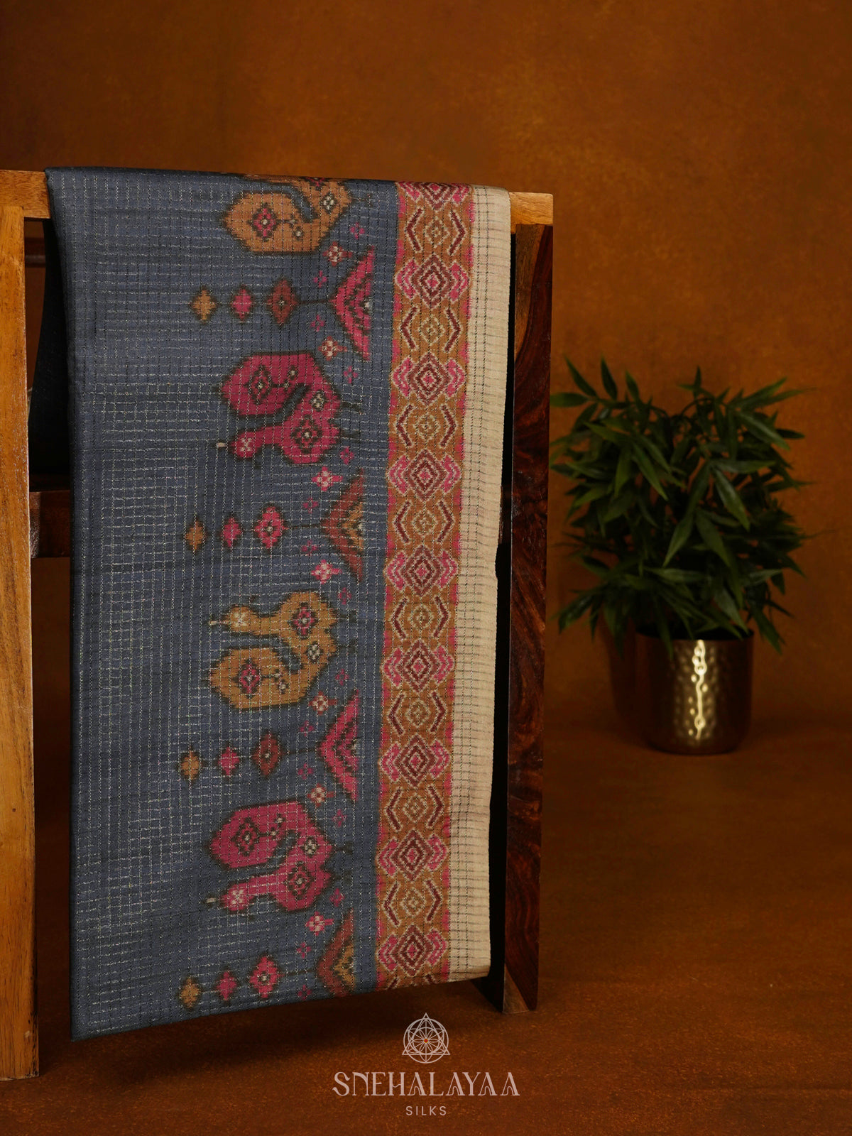 Grey Tussar Saree