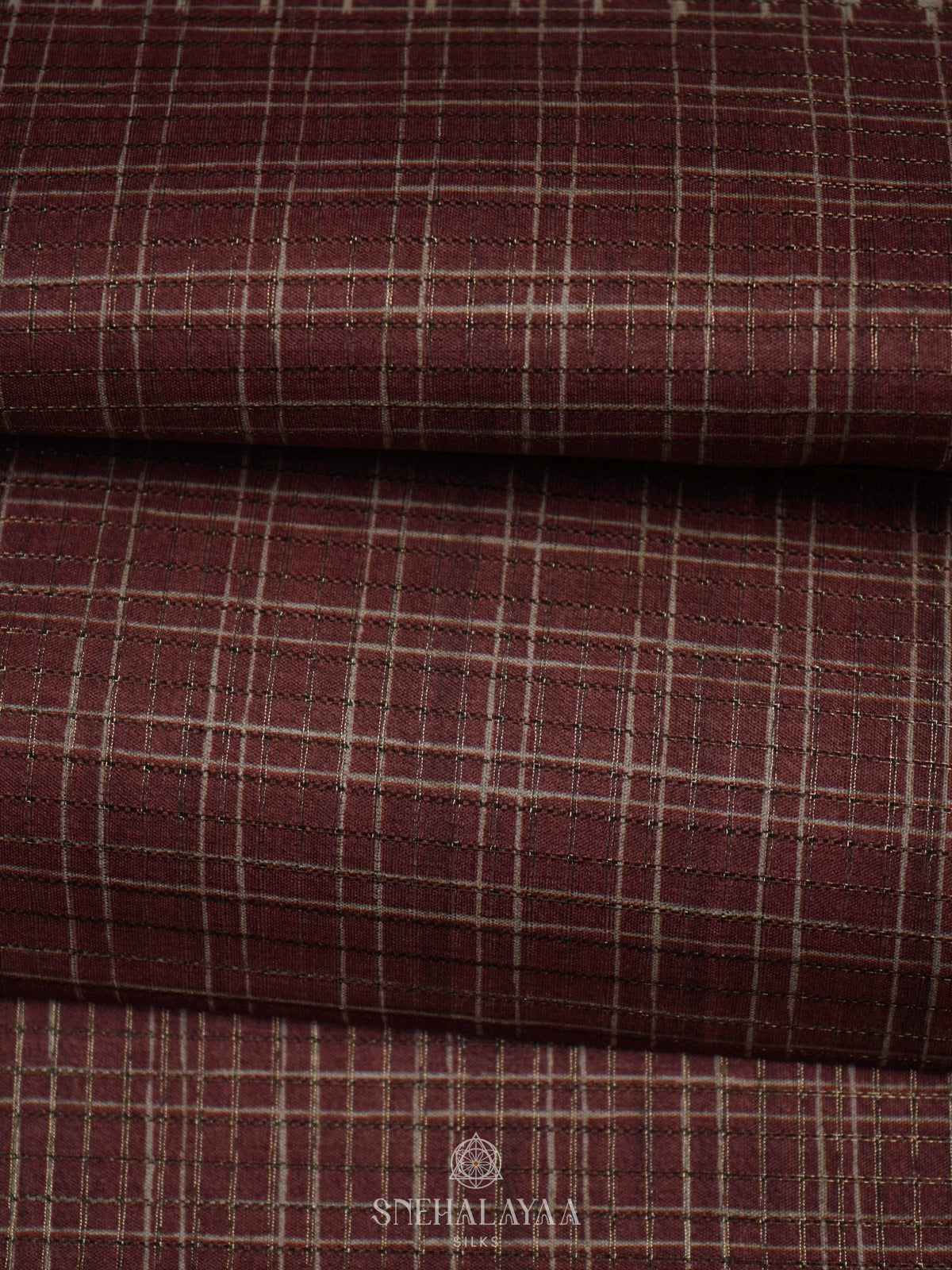 Brown Tussar Saree