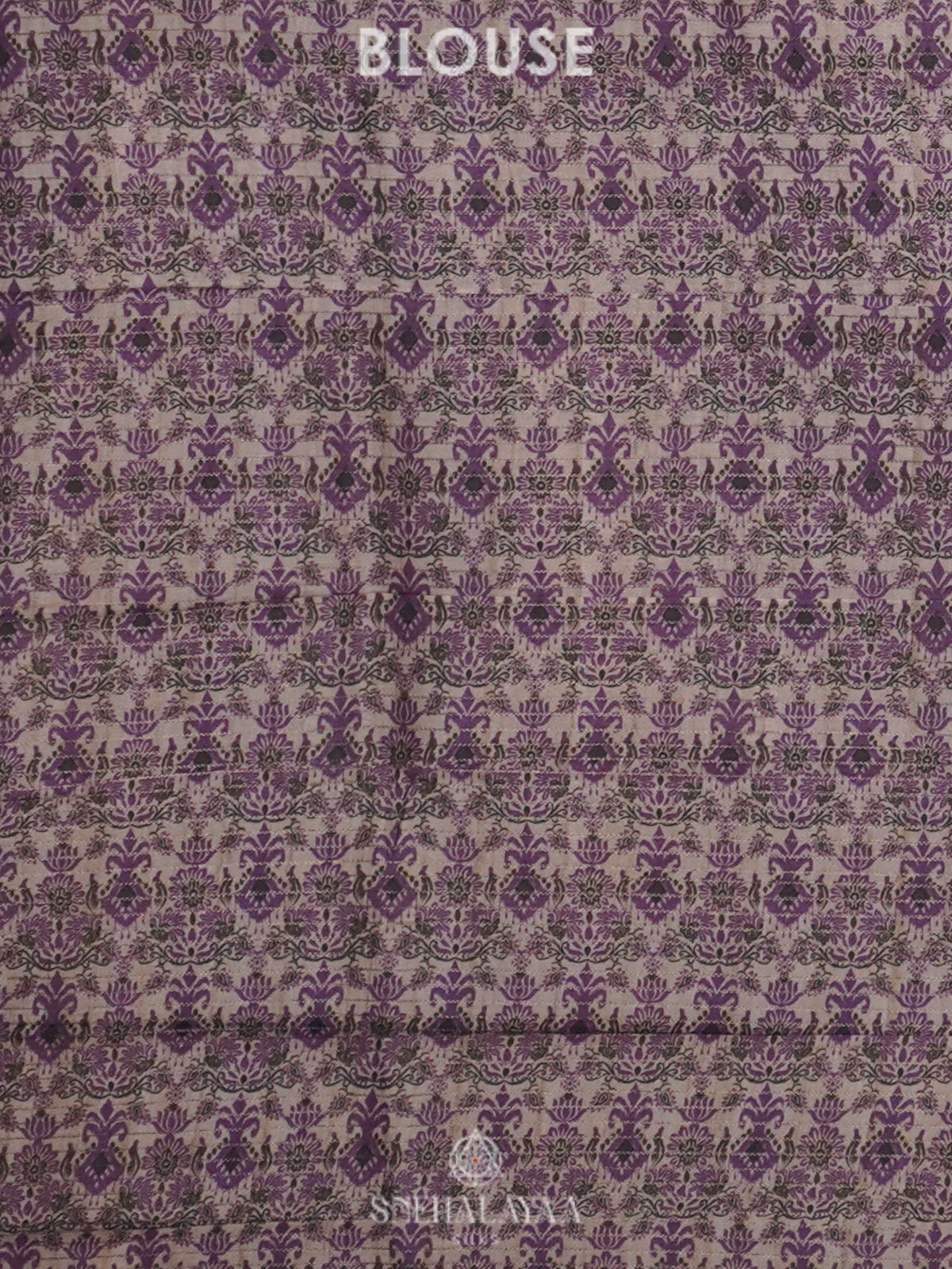 Purple Tussar Saree