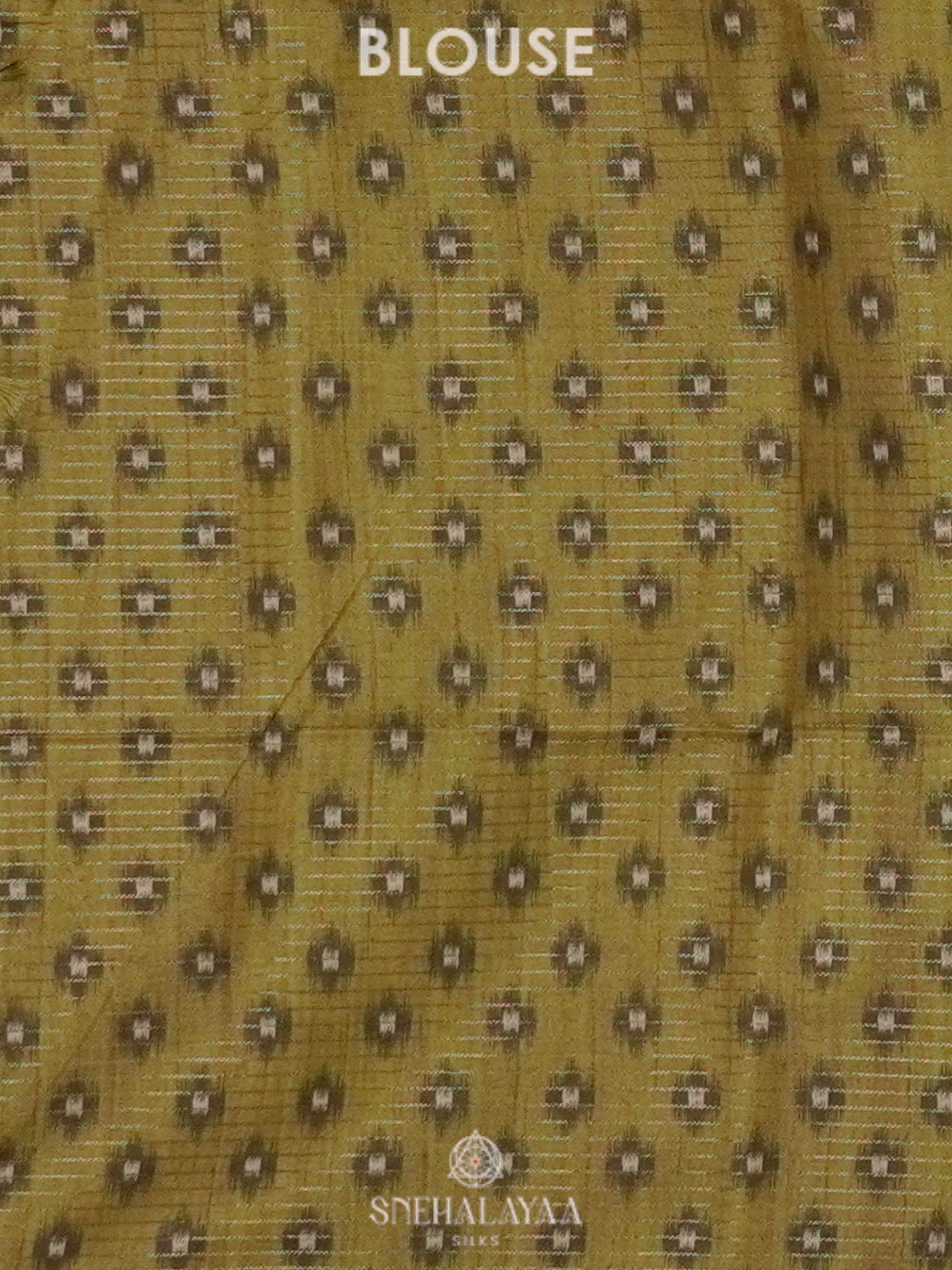 Beige with Olive Green Border Tussar Saree