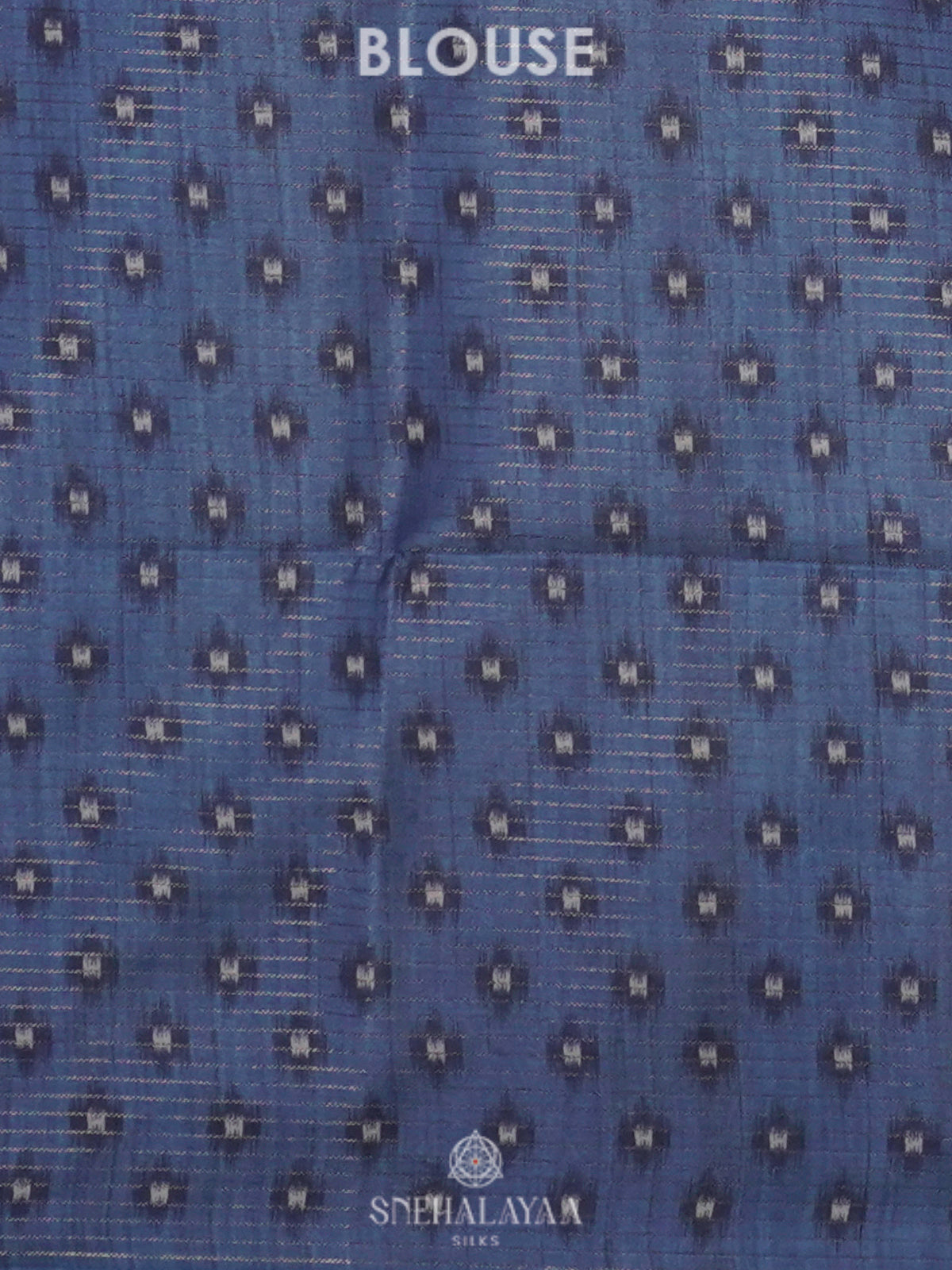Beige with Blue Border Tussar Saree