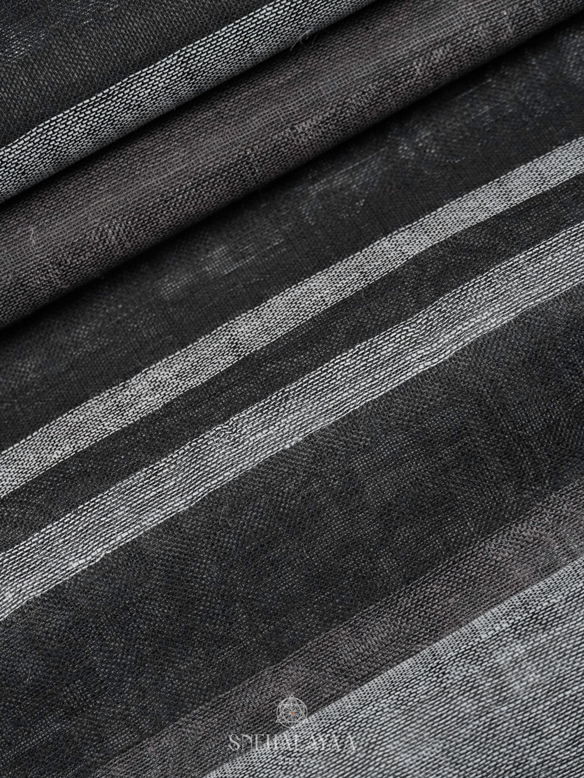 Grey Linen Saree