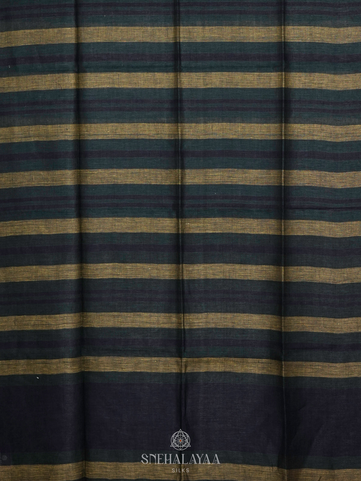 Green Linen Saree