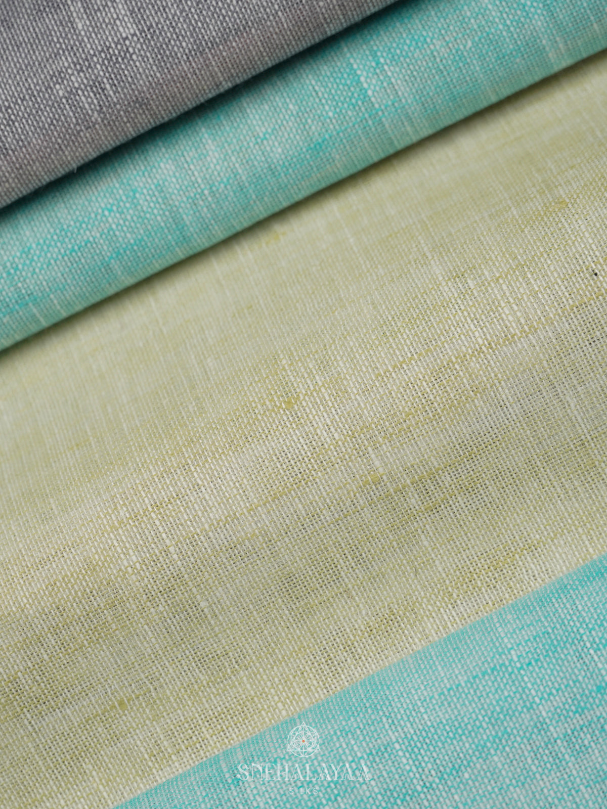 Multicolour Linen Saree