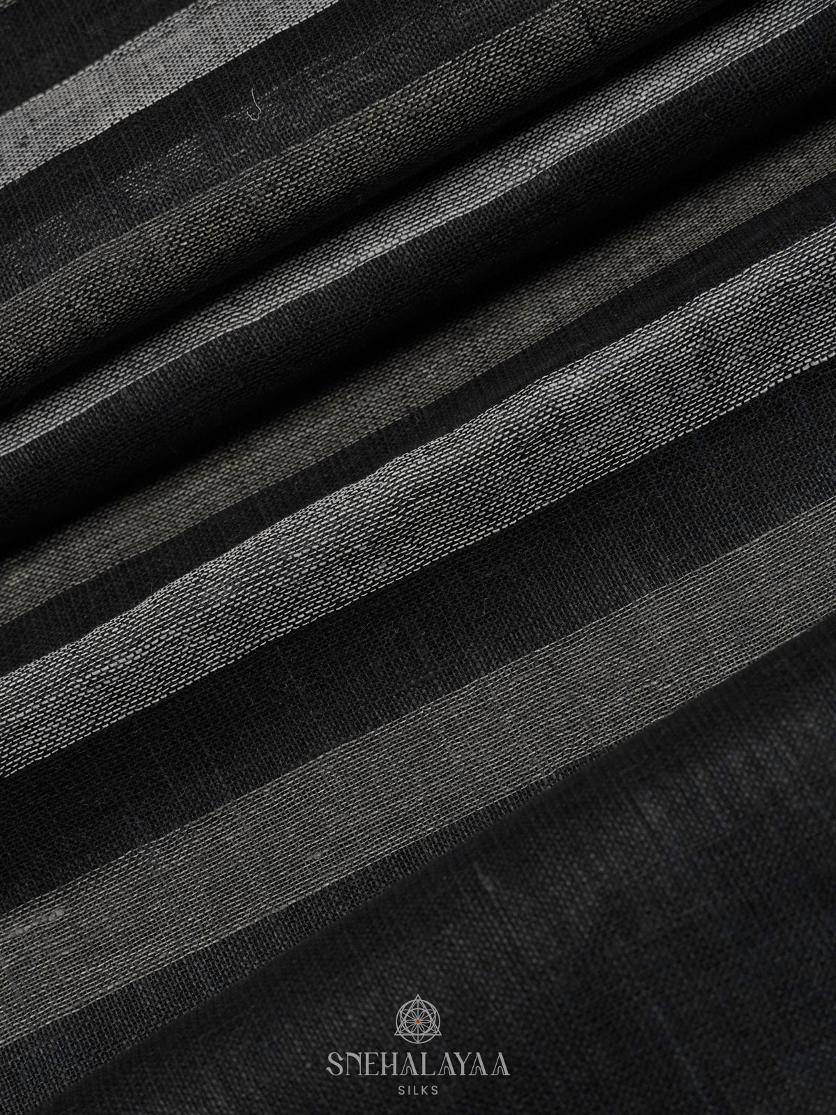 Grey Linen Saree