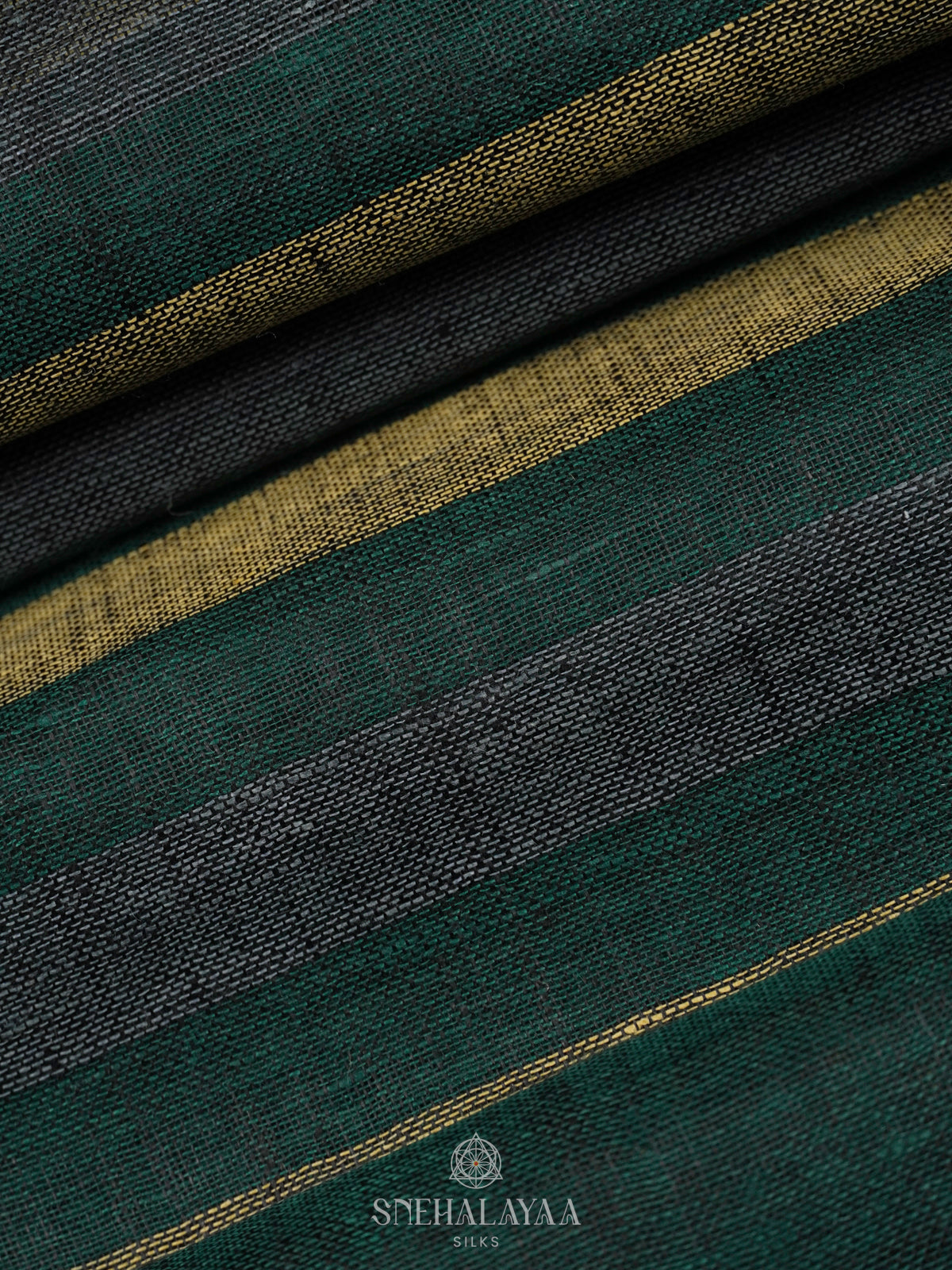 Multicolour Linen Saree