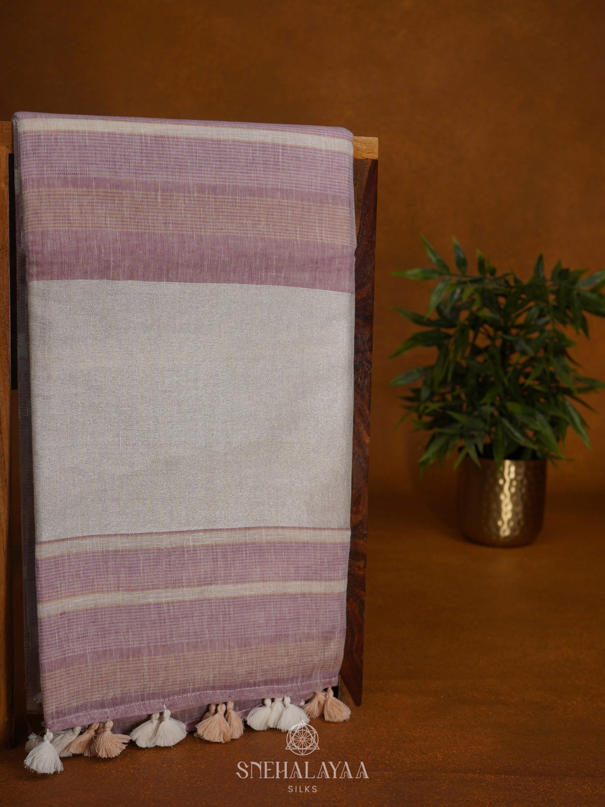 Multicolour Linen Saree