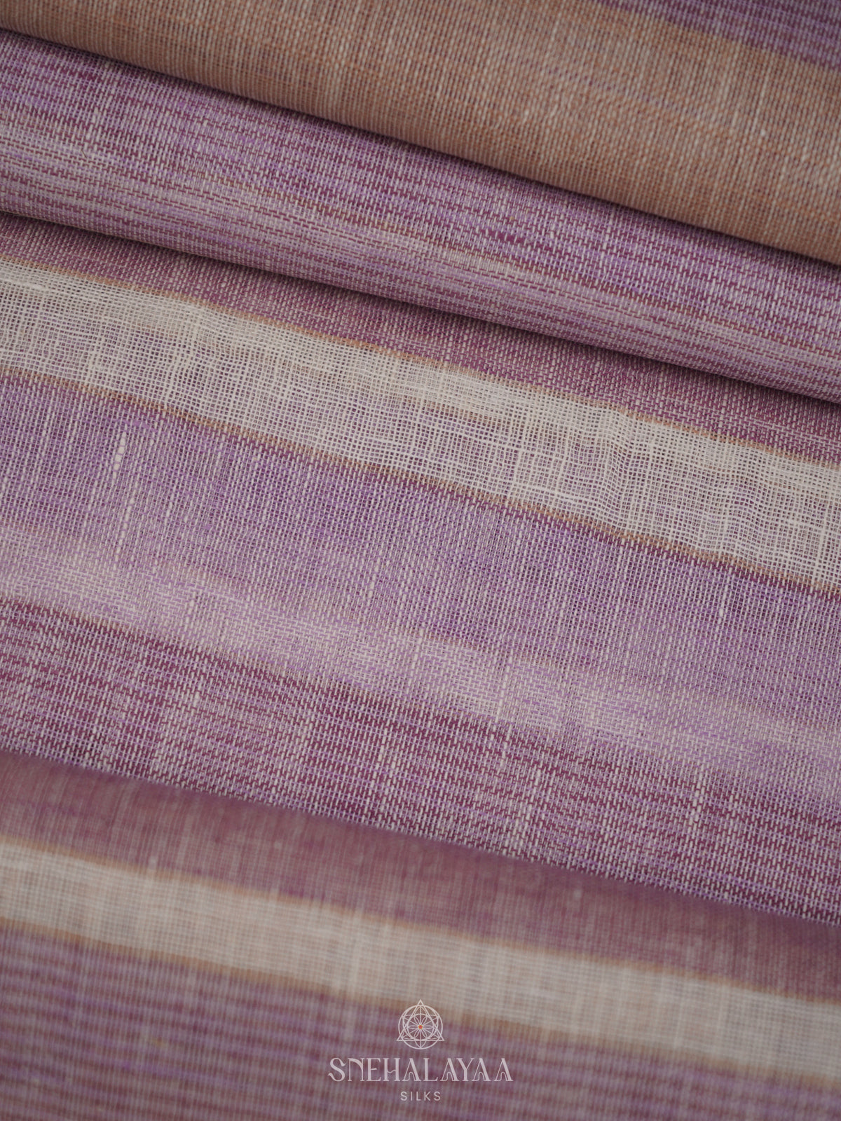 Multicolour Linen Saree