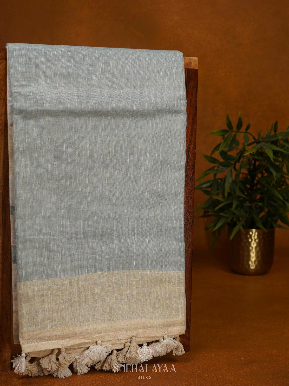 Multicolour Linen Saree