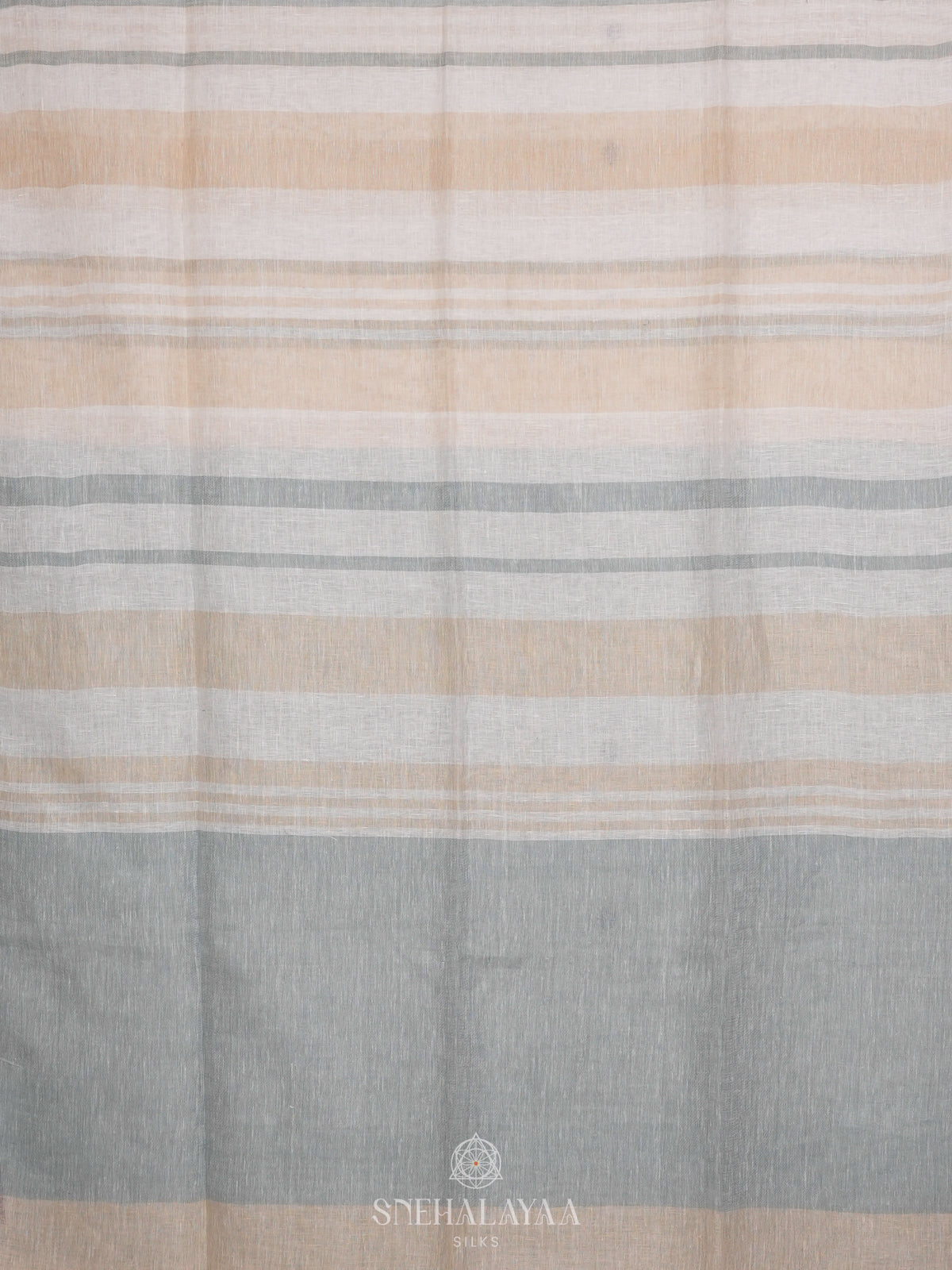 Multicolour Linen Saree