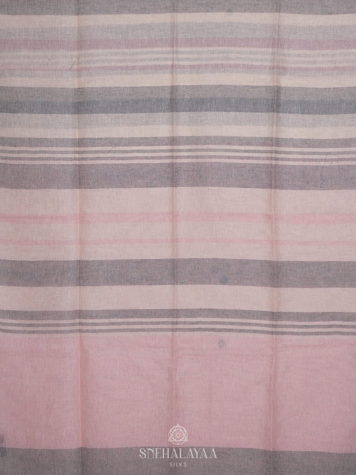 Pale Pink Linen Saree