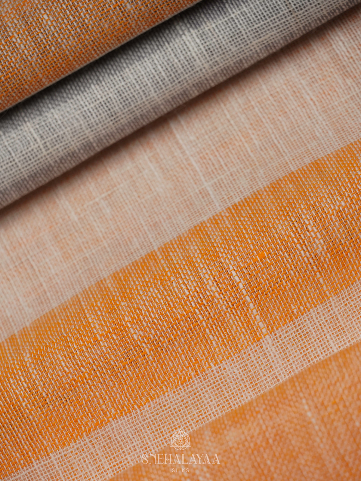 Multicolour Linen Saree