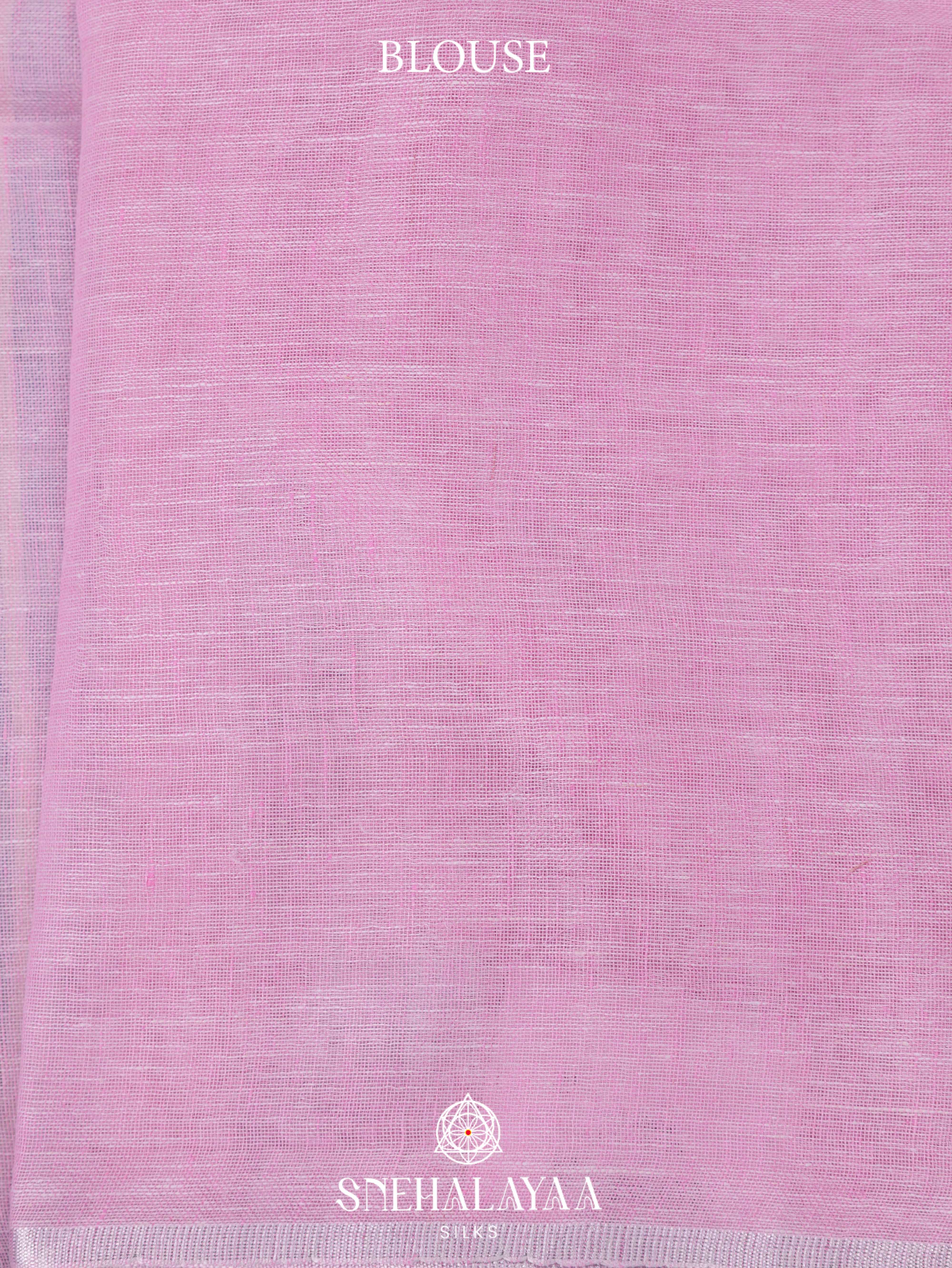 Multicolour Linen Cotton Saree