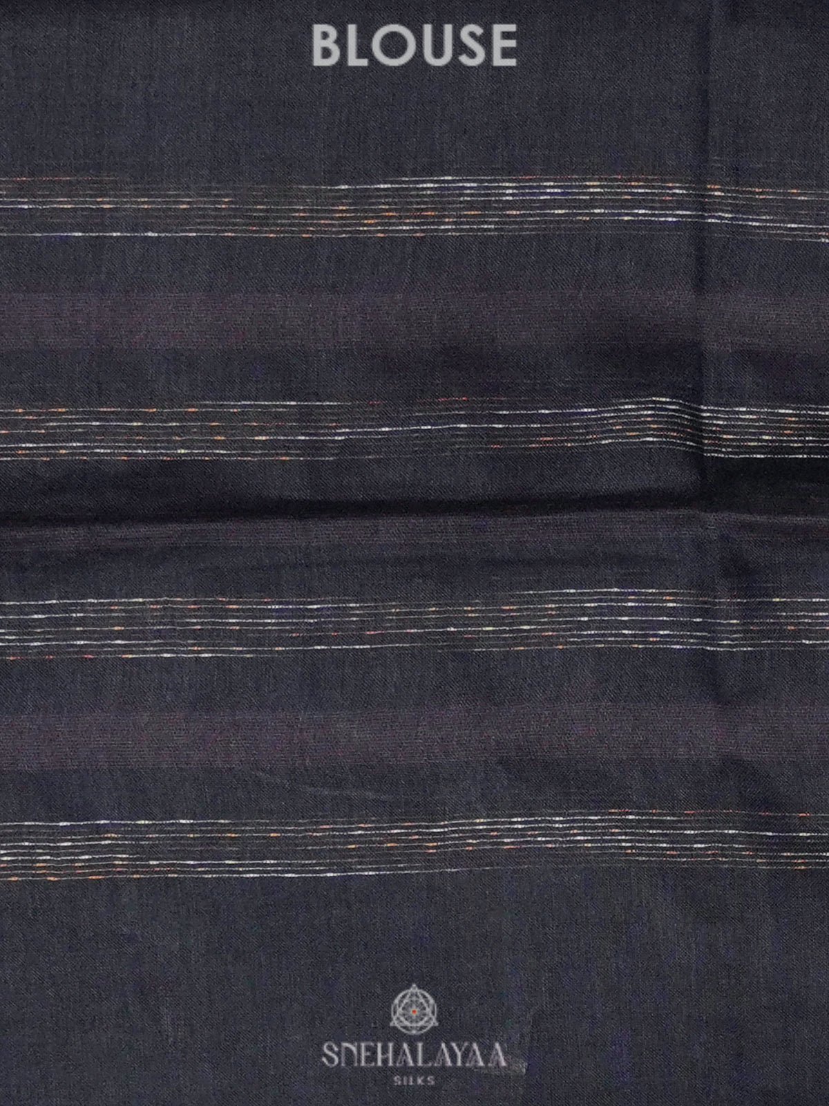 Charcol Black Linen Saree