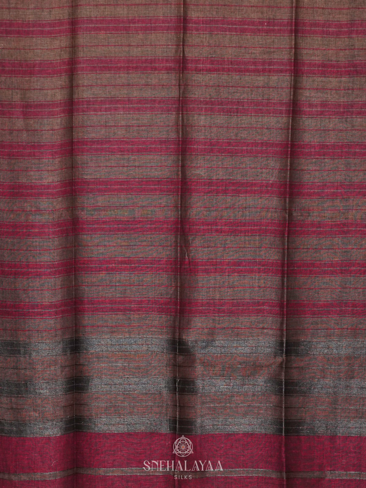 Grey Linen Saree