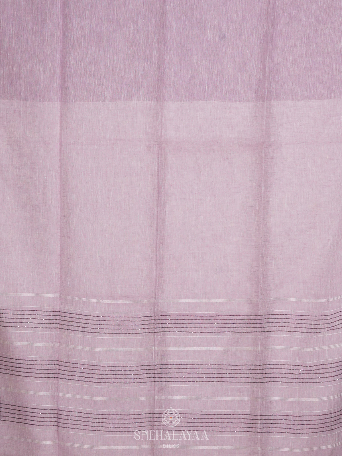 Lavender Linen Saree