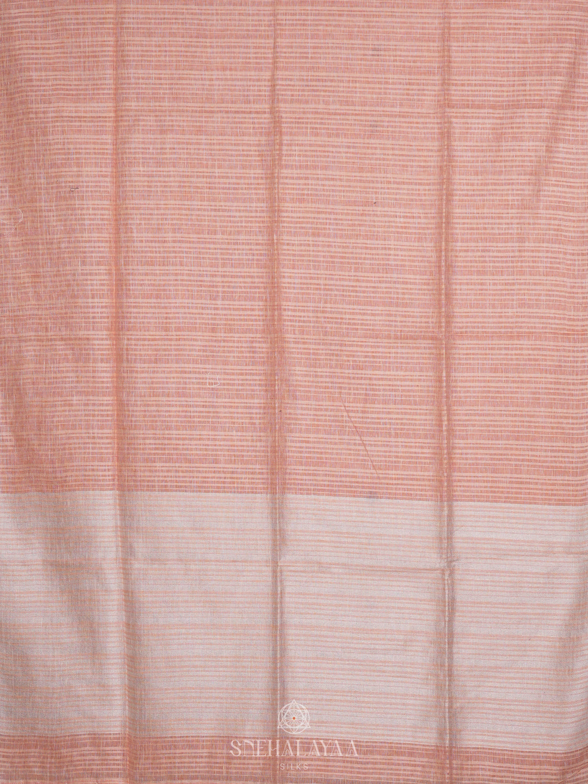 Peach Linen Saree