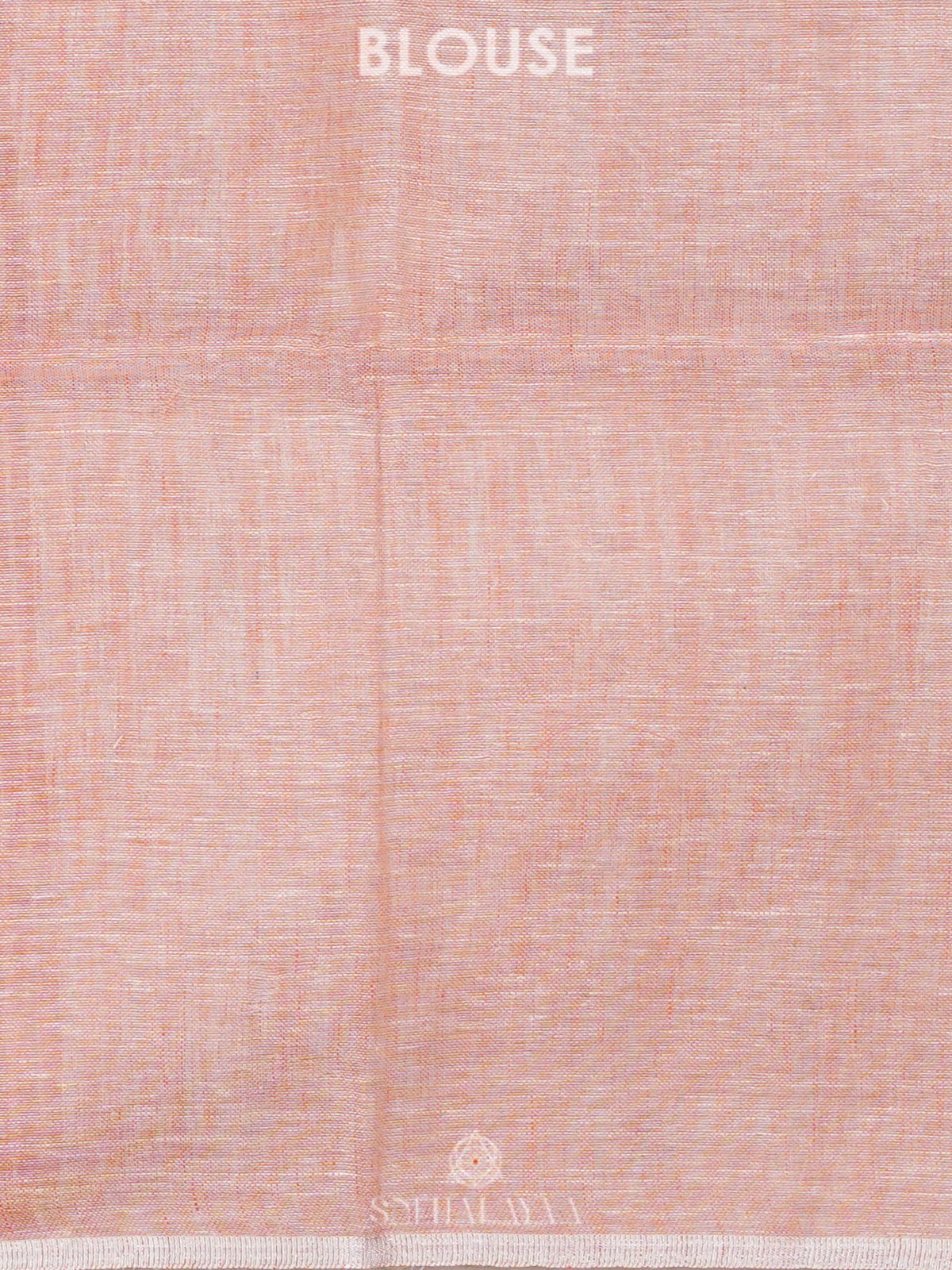 Peach Linen Saree