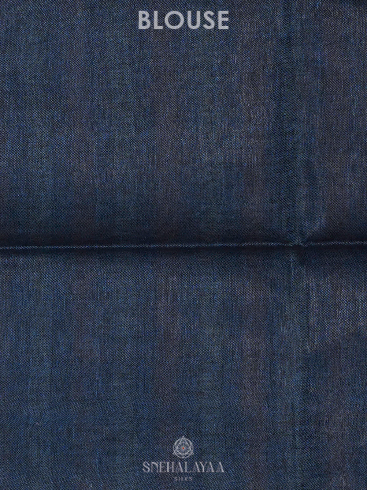 Navy Blue Linen Saree