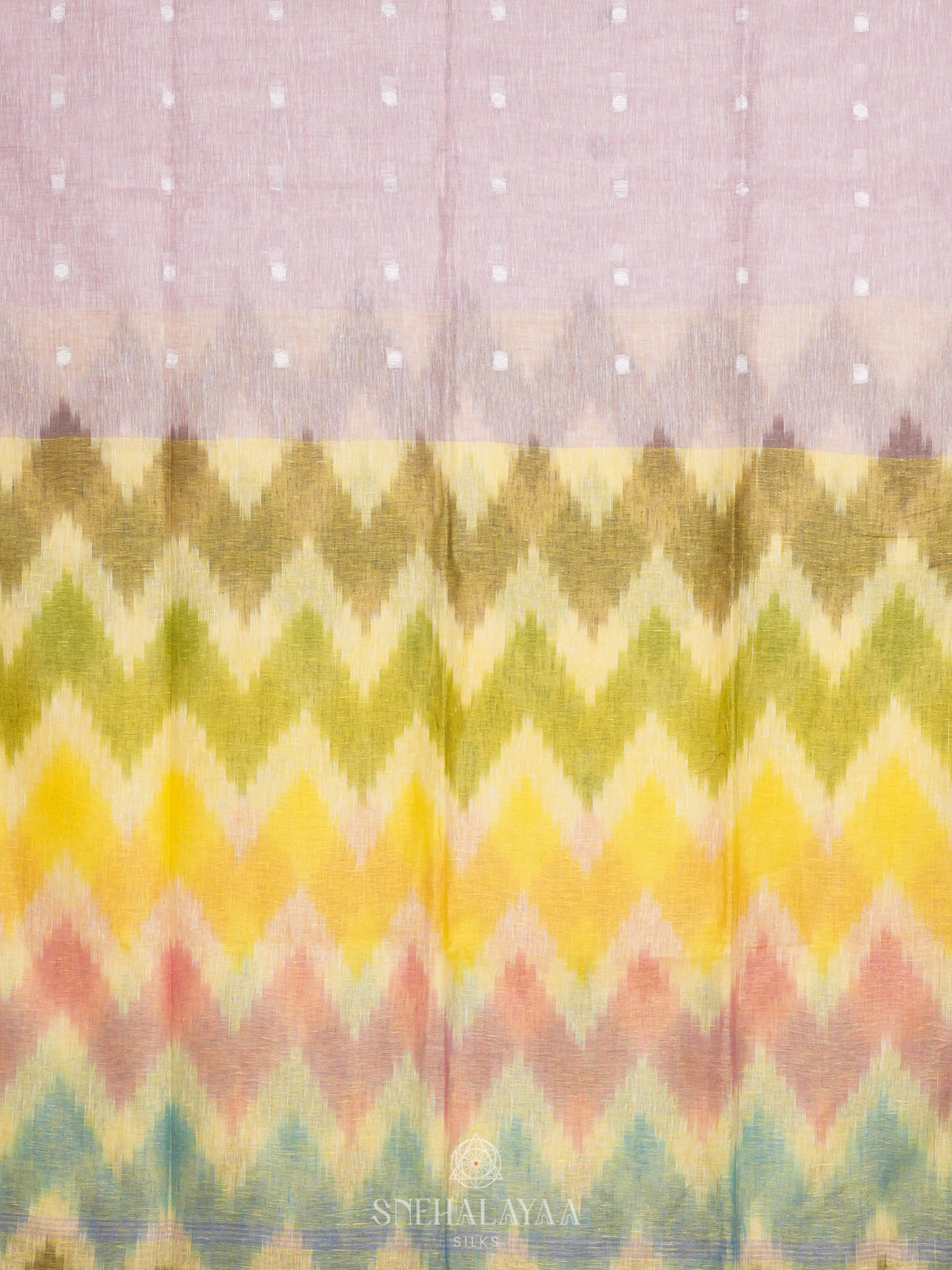 Pale Pink Linen Saree