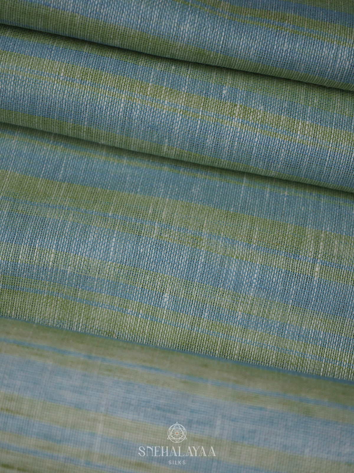 Green Linen Saree