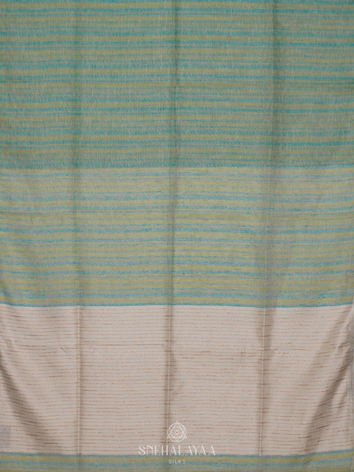 Green Linen Saree