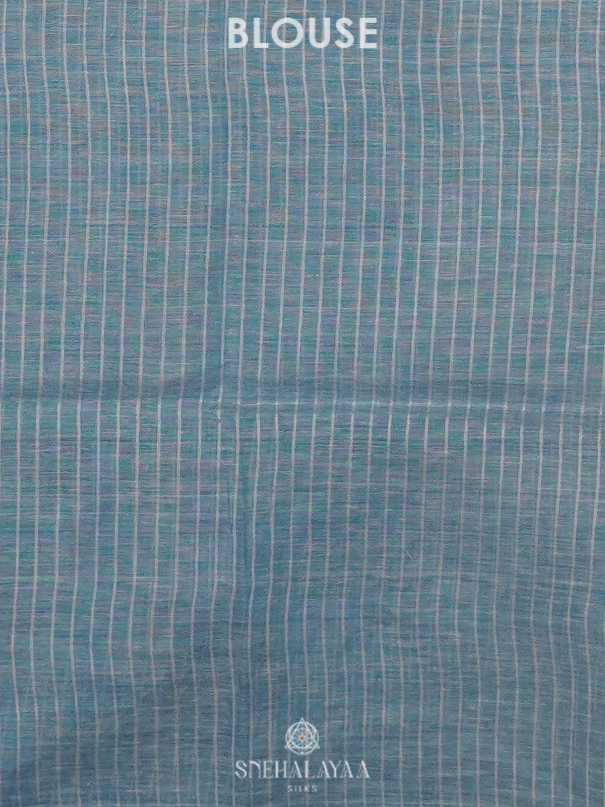 Blue Linen Saree