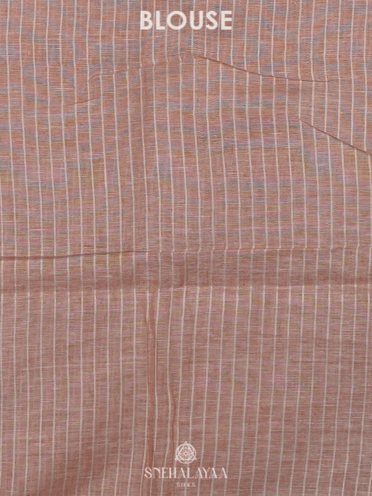 Peach Linen Saree