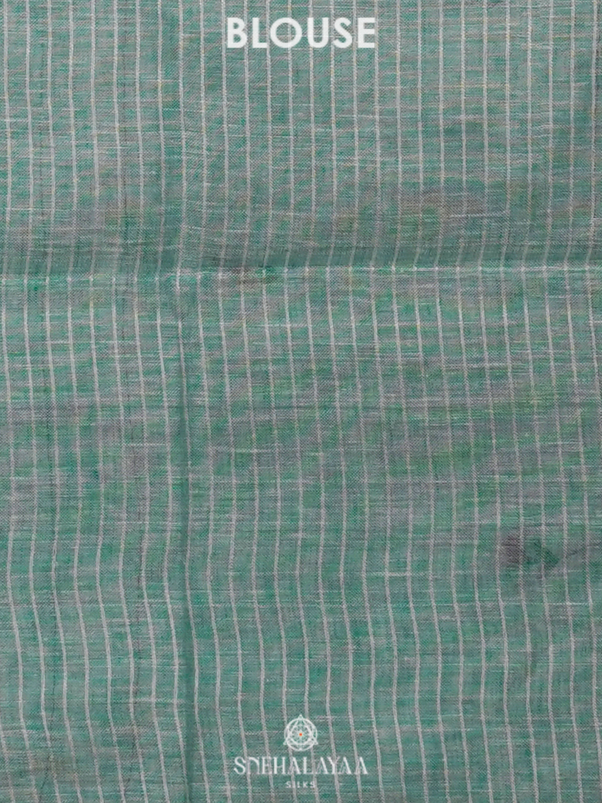 Teal Green Linen Saree