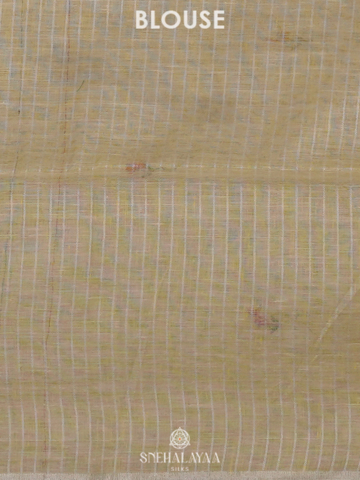 Pale Yellow Linen Saree