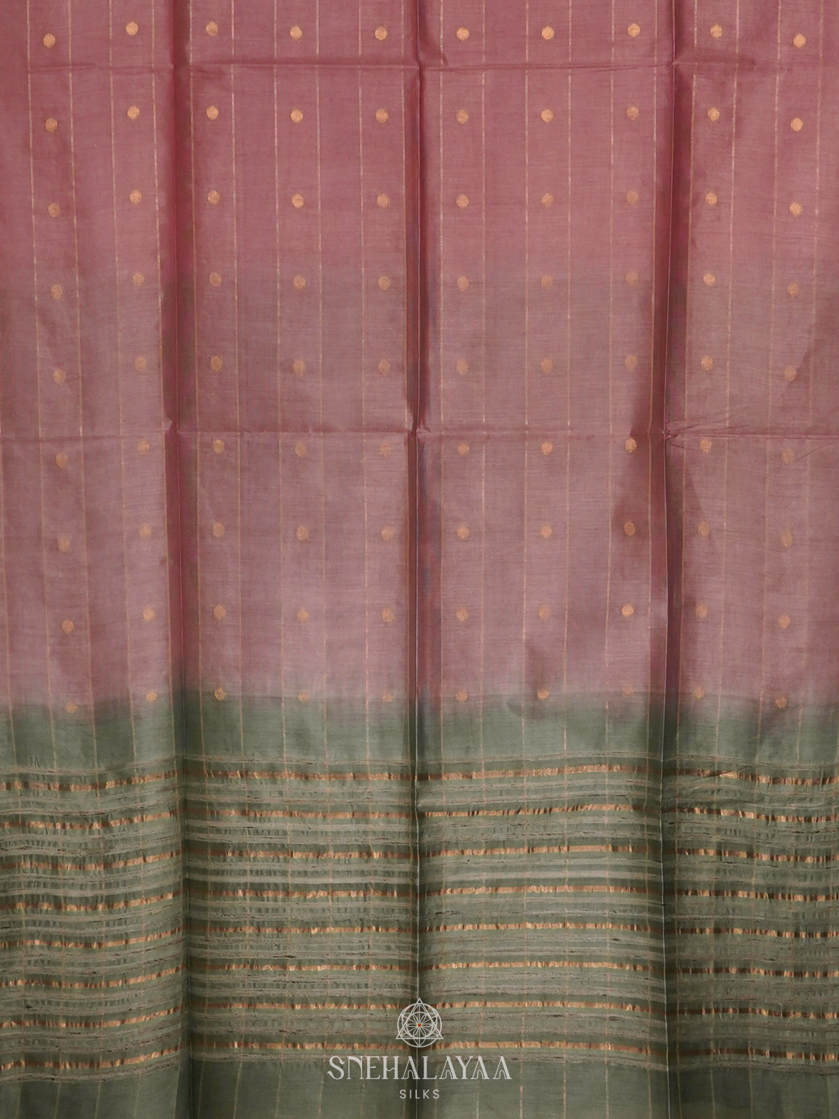 Brown Linen Saree