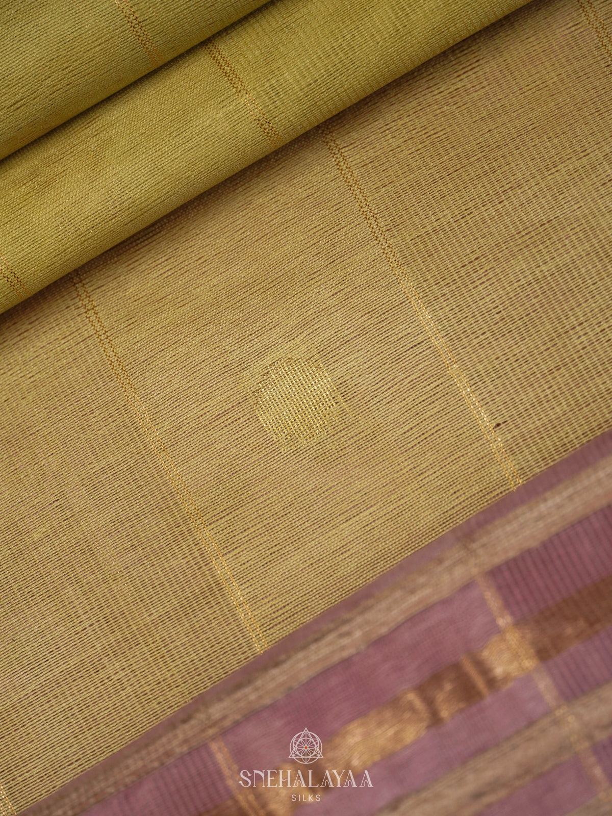 Yellow Linen Saree