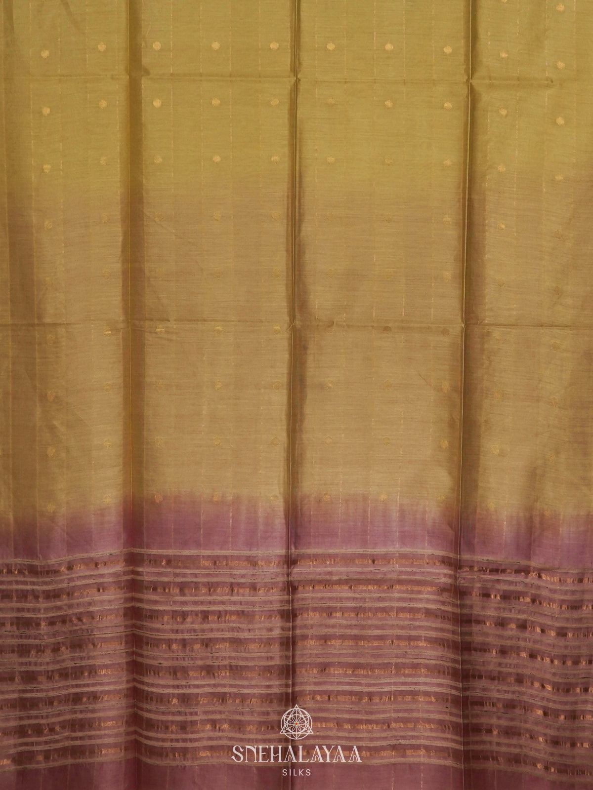 Yellow Linen Saree