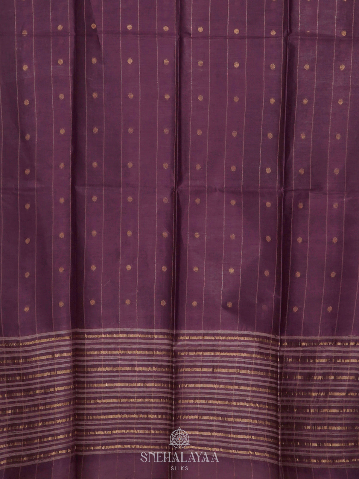 Wine Linen Saree