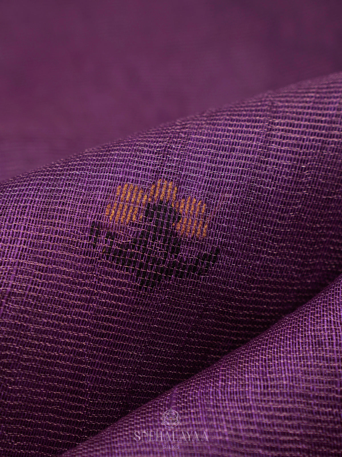Purple Linen Saree