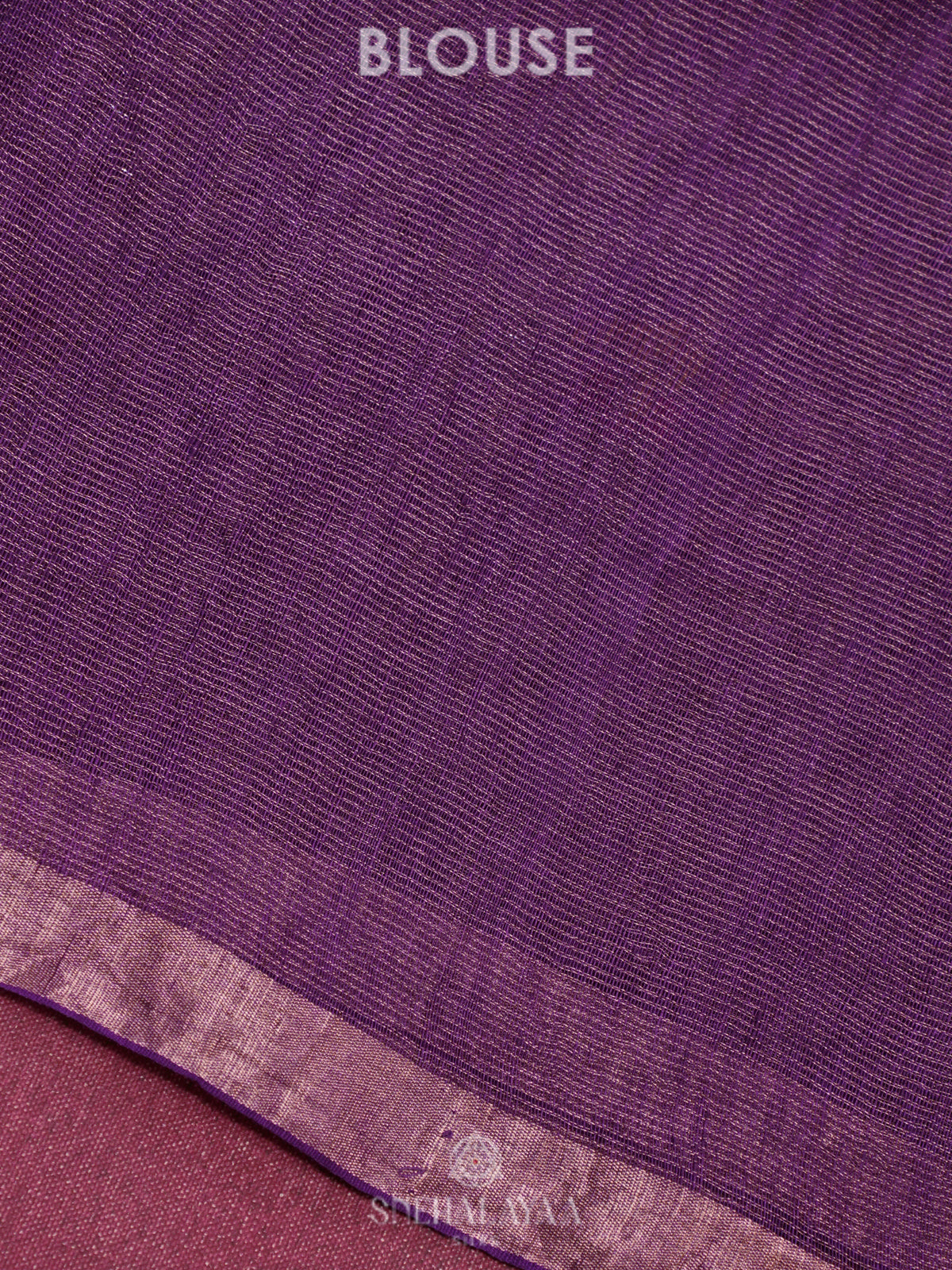 Purple Linen Saree