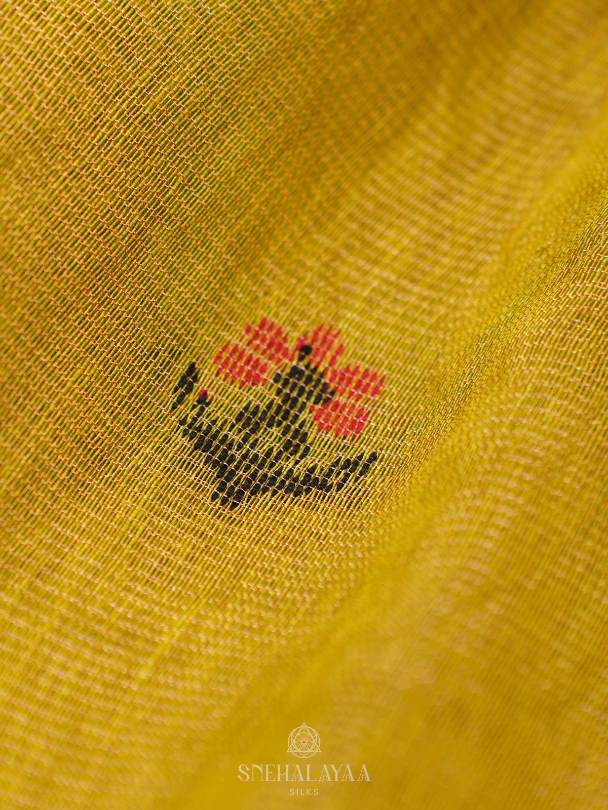 Yellow Linen Saree