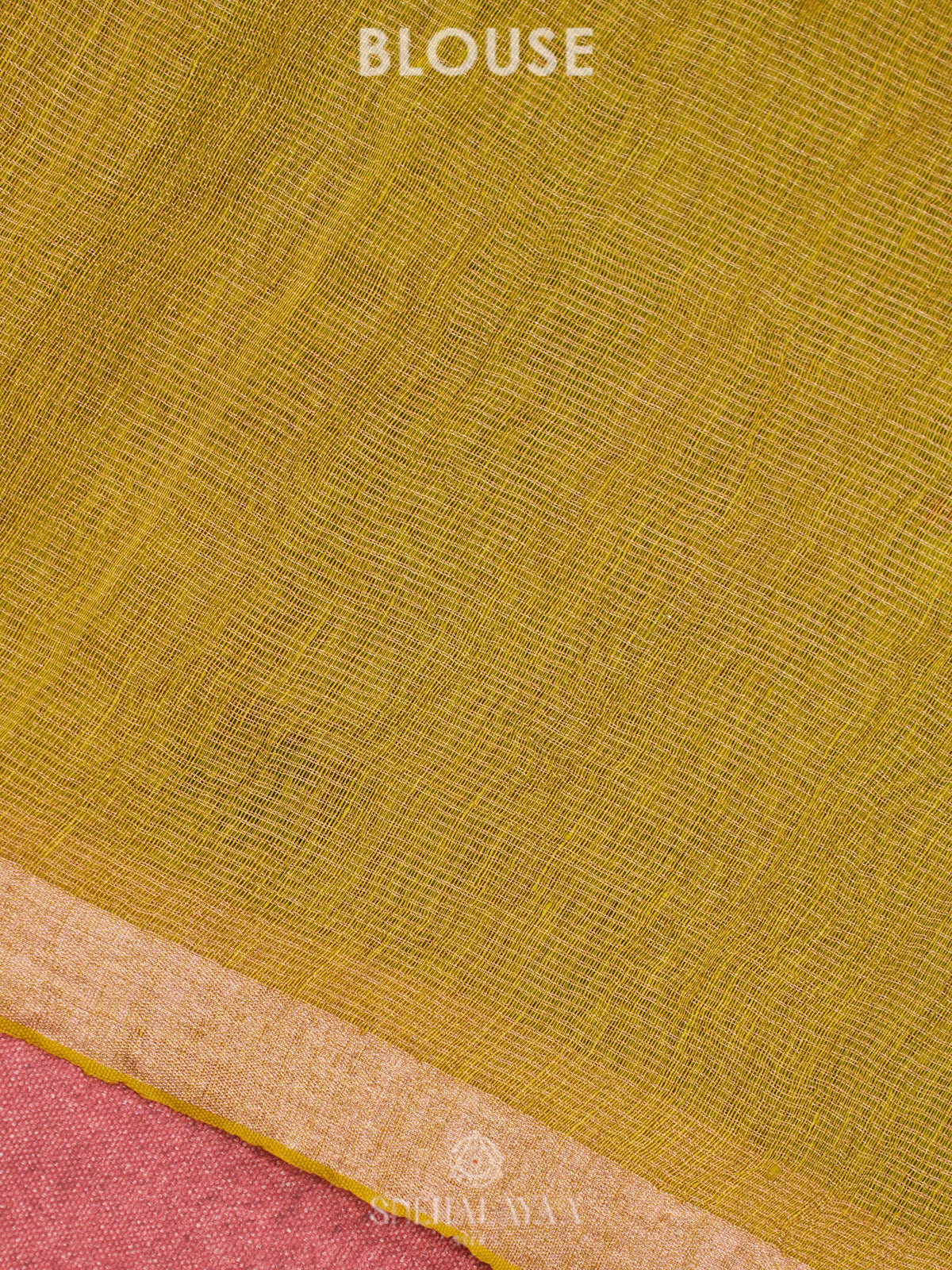 Yellow Linen Saree