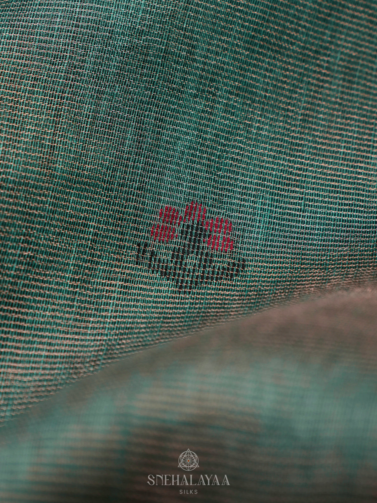 Green Linen Saree