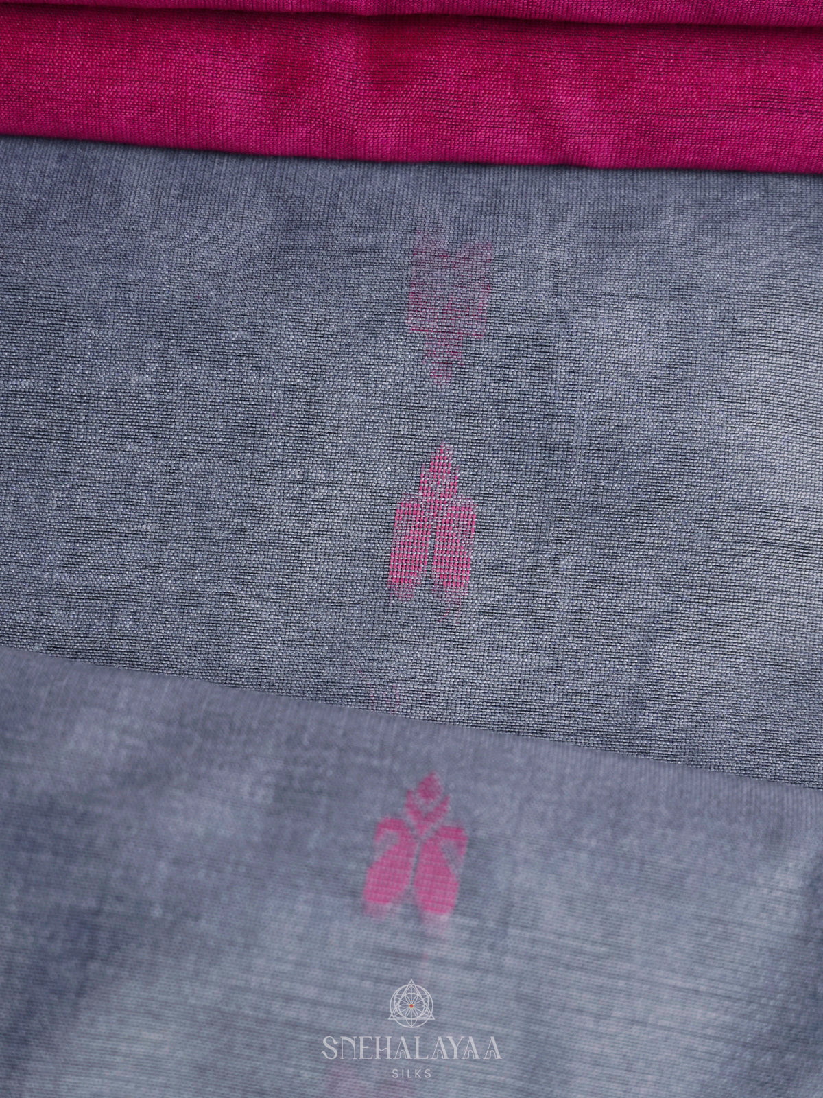 Grey Linen Saree