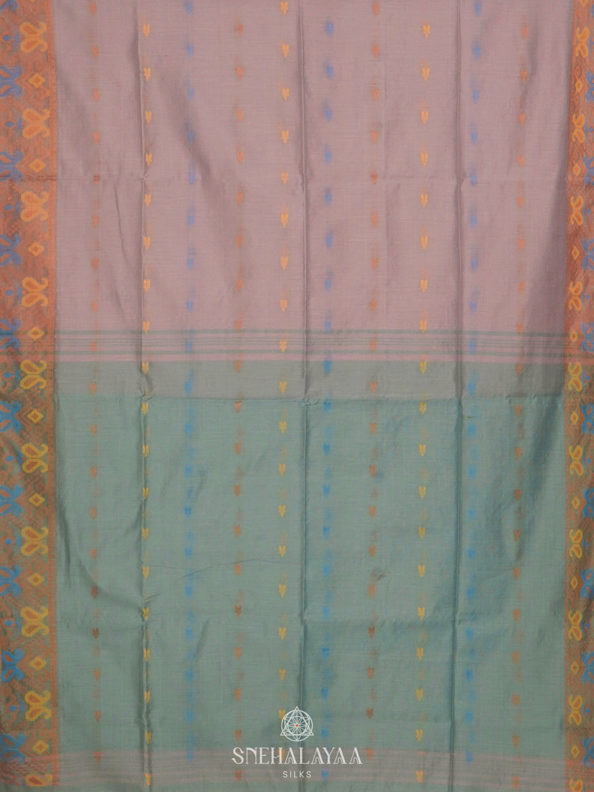 Grey Linen Saree