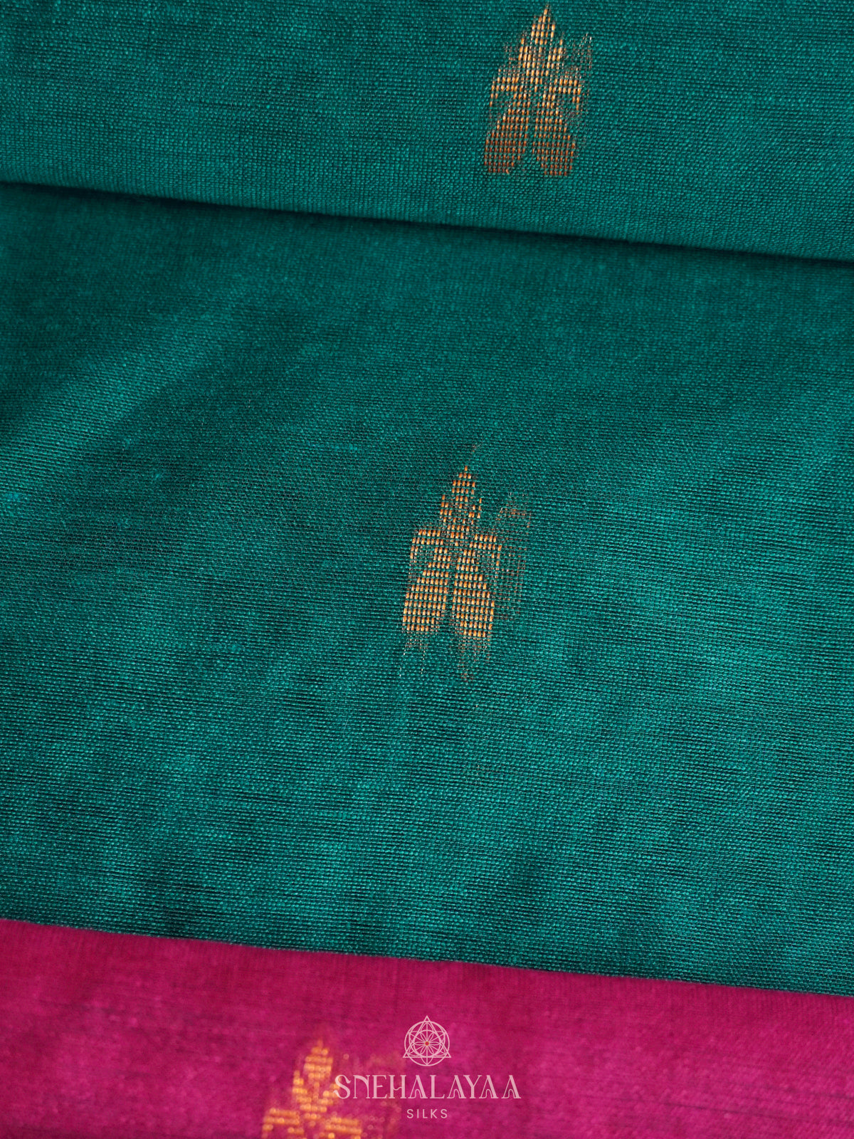 Green Linen Saree