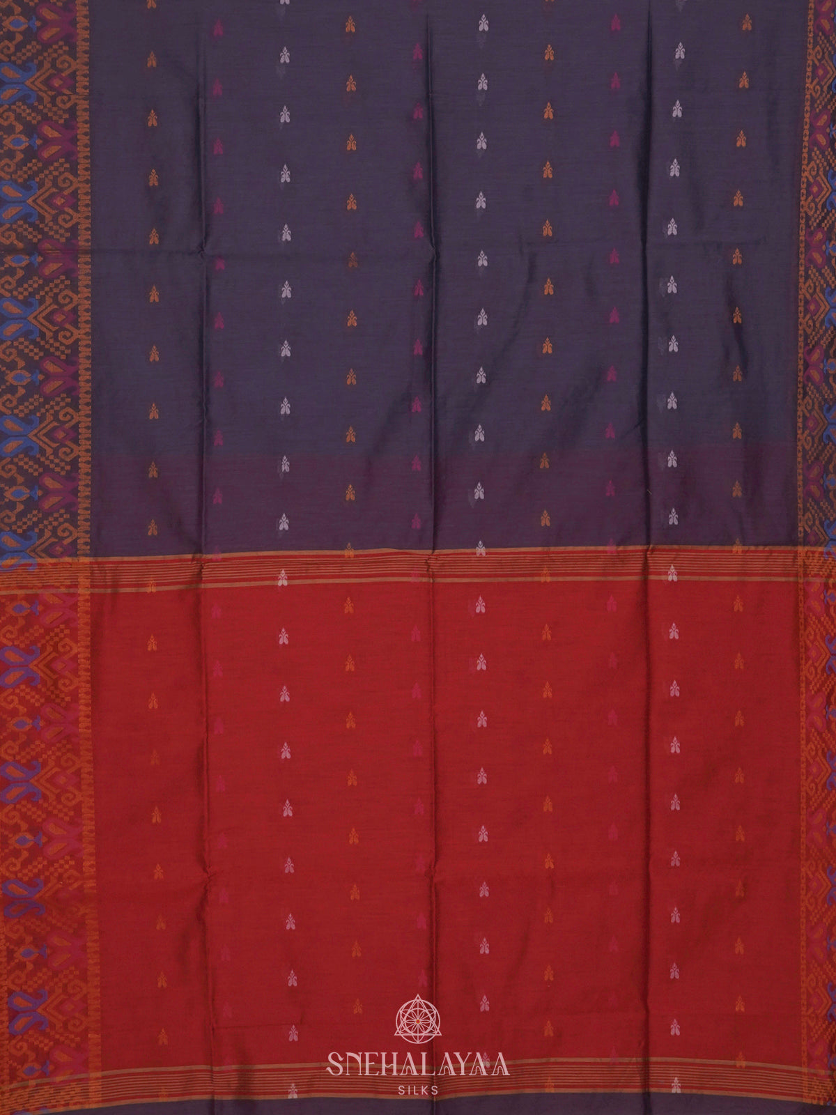 Purple Linen Saree
