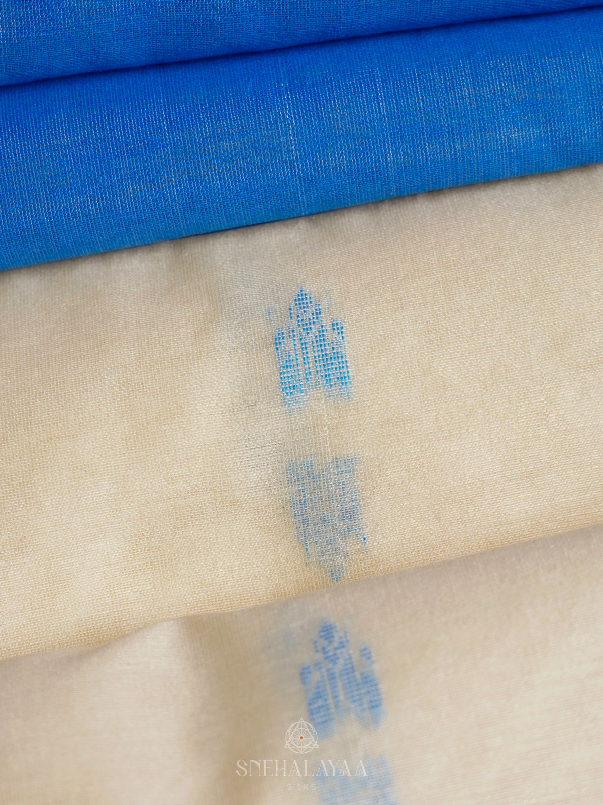 Cream Linen Saree